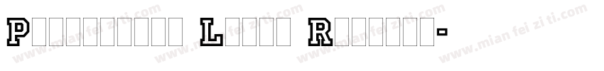 Princetown Light Regular字体转换